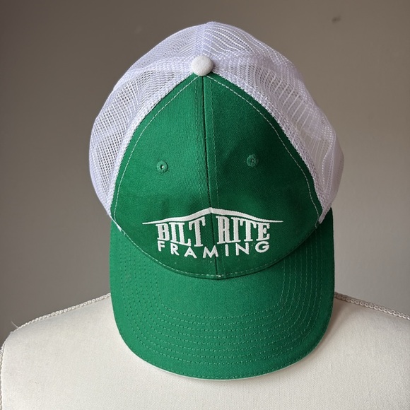 bilt rite | Accessories | Retro Green Flat Bill Hat | Poshmark